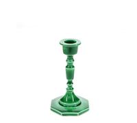 Enamel Candlestick (13cm) Dark Green, Candle Holder, Dinner Taper Stick, Slim Display Stand, Tall Table Centrepiece
