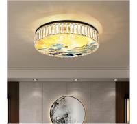 Enamel Ceiling Lamp Chinese Style Crystal Hanging Light Stained Glass Luxury Classic Study Master Bedroom Ceiling Light,Contemporary Dining Room