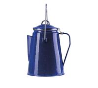 Enamel coated steel coffee percolator , retro vintage style complete with insert