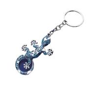 Enamel colored gecko keychain, animal car key pendant, the first choice for gift giving