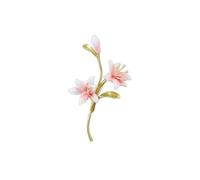 Enamel Colored Lily Brooch Women'S Corsage Coat Pin, Pink