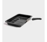 Enamel Folding Handle Non-Stick Grill Pan - Black, Black One Size