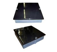 Enamel Gloss Black 9" x 9" 225mm x 225mm Cast Soot Door Box Chimney Inspection Hatch Flue Clean Sweep