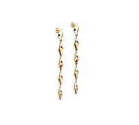 Enamel India Earrings 18 ct. Goldplated Silver E400G - Woman - 925 Sterling Silver Gold