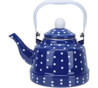 Enamel Kettle,Enamel Teapot,Gas Heating Water Kettle,Coffee Pot,for Camping Home (Blue)