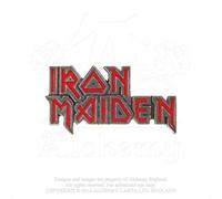 Enamel Logo Badge Iron Maiden Red One Size