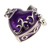 Enamel Love Heart Urn Ash Keepsake Memorial Mini Cremation Wish Pendant fit Necklace Pendant