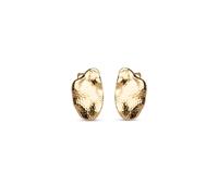 Enamel Maia Large Earrings 18 ct. Goldplated Silver E387GM - Woman - 925 Sterling Silver Gold