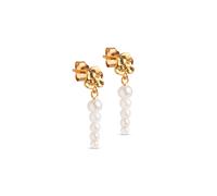 Enamel Malaika Earrings Goldplated Silver E345GM - Woman - 925 Sterling Silver Gold