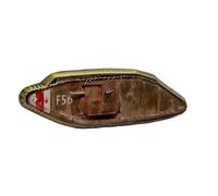 Enamel Mark IV World War One British Tank Pin Badge on Display Card