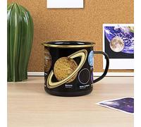 Enamel Mug Space Planets Universe Coffee Tea Outdoor Hot Drinks Camping Cup