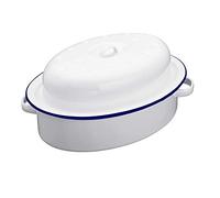 Enamel Oval Roaster Dish Tray - 30cm