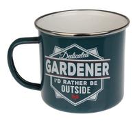 Enamel Personalised Coffee Mug Gardener