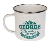Enamel Personalised Coffee Mug George