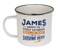 Enamel Personalised Coffee Mug James