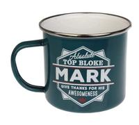 Enamel Personalised Coffee Mug Mark
