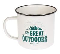 Enamel Personalised Coffee Mug The Great Outdoors