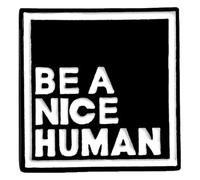 Enamel Pin Black White Banner Badge Lapel Pin Music Quote, Klein, Non-precious metal