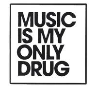 Enamel Pin Black White Banner Badge Lapel Pin Music Quote, Klein, Non-precious metal