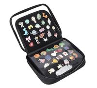 Enamel Pin Book - Designed Pin Display Bag | Pages Collection Organizer | 7.48x2.36 Inches Carrying Book | Polyester Storage Organizer For Display Earrings Paper Clips Sports Events