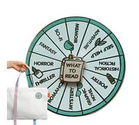 Enamel Pin - Book Reading Theme Rotatable Enamel Pin | Decision-Making Brooch Choose Book Fidget Toy for Kids Boys Students Girls Adults Teachers