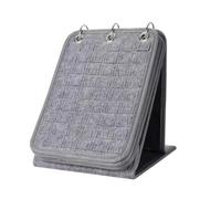 Enamel Pin Felt Display Holder, Large Capacity Badge Organizer | Premium soft felt material, durable badge storage stand, ideal for home office desk decor Grey