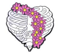 Enamel Pin: Heart, Lung, Intestine, Brain & Nervous System Brooch, Klein, Non-precious metal