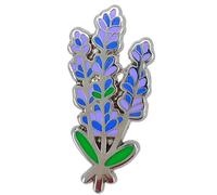 Enamel Pin Lavender Flower Botanical Badge Nature-Inspired Jewelry Serenity Brooch Gift for Relaxation Lovers Aromatherapy Accessory Pin for Wedding Birthday Anniversary Funeral Social Charity Party