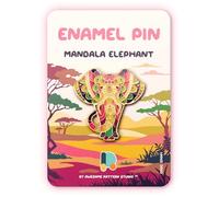 Enamel Pin - Mandala Elephant. Collector’s Edition, Durable & Stylish Souvenir Pin for Backpacks, Jackets, Hats, and Accessories