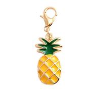 Enamel Pineapple Fruit Pendant Charms Clasp Handbag Key Ring Car Keychain Pineapple Keychain Sturdy And Practical