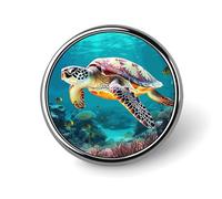 Enamel Pins Bulk Set Pins Sea Turtle Pins For Backpacks Ocean Park Lapel Pin Beach Themed Ocean Theme Mediterranean Style Ocean Sea Life Lapel Pins Gift For Backpack Jackets
