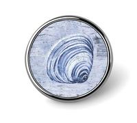 Enamel Pins Pieces Conch Buttons For Jeans Marine Life Lapel Pin Blue Wood Grain Ocean Theme Backpack Pins Nautical Coastal Beach Themed Ocean Beach Pin For Men Women Boys And Girls Decor