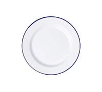 Enamel Plate Round Pie Dish Tray Enamel Plate Mixing Serving Casserol (Plate - 24cm)
