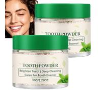 Enamel-Safe Teeth Whitening Powder, Color Correcting Brightening Tooth Powder, Purely White Deluxe Teeth Whitening Powder, Teeth Whitening and Repair Powder, Breath Freshening Whitening Powder (2pcs)