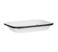 Enamel Soap Dish 2 Parts White by Ib Laursen