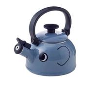 Enamel Stove Top Kettle Whistling Teapot for Gas Electric Ceramic Induction Stove(Blue)