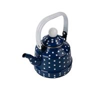 Enamel Teakettle for Top 1.1L Multi Purpose for Restaurant Office Pot Blue, 14x14.5cm