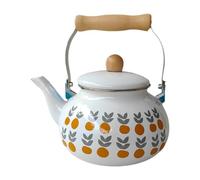 Enamel Teapot 2.5L Porcelain Enameled Teakettle for Home Kitchen Decor Party