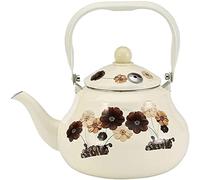 Enamel teapot,Kettle Whistling Enamel Kettle 1.5L/2L/2.5L, Induction Light Weight Boiling Water Tea Pots, Traditional/Retro Spout for Hob or Stove Top Cooker Gas Stoves Dignified