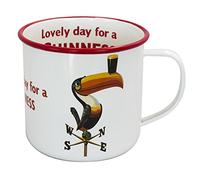 Enamel Toucan On Weathervane Design Mug with Lovely Day for a Guinness