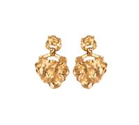 Enamel Windy Large Earrings 18 ct. Goldplated Silver E291GM - Woman - 925 Sterling Silver Gold