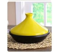 Enameled Cast Iron Tagine Pot - Nonstick Moroccan Casserole for Stews and Slow Cooking, Durable Ceramic Cookware