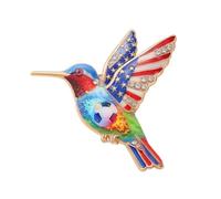 Enameled Hummingbird Brooch Malfunction Designs Lightweight Jewelry Accessory for Women Party Banquet National Conceit Jewelry
