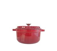 Enameled Soup Pot 24cm Classic Series of Pot, Cast Iron, Bread, Oven, Gas Stove, Induction Cooker, Etc(Red)