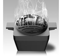 Enameled Wood Stove Steamer, Elk Cast Iron Fireplace Humidifier, 2.7 Quart Capacity, Wood Stove & Fireplace Accessories for Decoration, Holiday & Christmas Gift