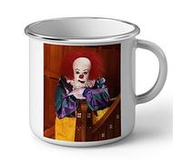 Enamelled Metal Pennywise Character Mug Horror Clown Tim Curry It Roman Stephen King