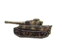 Enamelled Tiger 1 German Heavy Tank Pin badge on Display Card