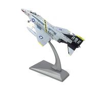 Enatuhter 1/100 F-4 Ghost Fighter PhantomⅡAttack Plane Bomber Pirate Flag US Carrier Warship Aircraft Model for Men
