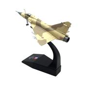 Enatuhter 1/100 Mirage 2000 Fighter Military Aircraft Model Fighter Aeroplane Metal Attack Plane for Home/Office Decor (Yellow)