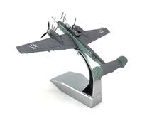 Enatuhter 1/100 Scale Diecast Military Model Attack Plane Model German Bf-110 Fighter Jet Model Plane for Gifts